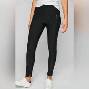 Athleta Stellar Luna zippered pocket leggings  size Sm